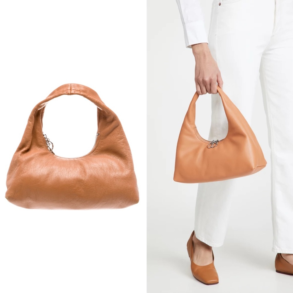 STAUD Enzo Leather Shoulder Bag